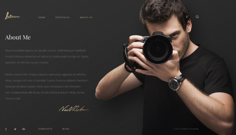 Personal Portfolio Website Templates Free